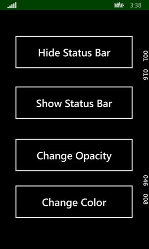 output of windows phone program
